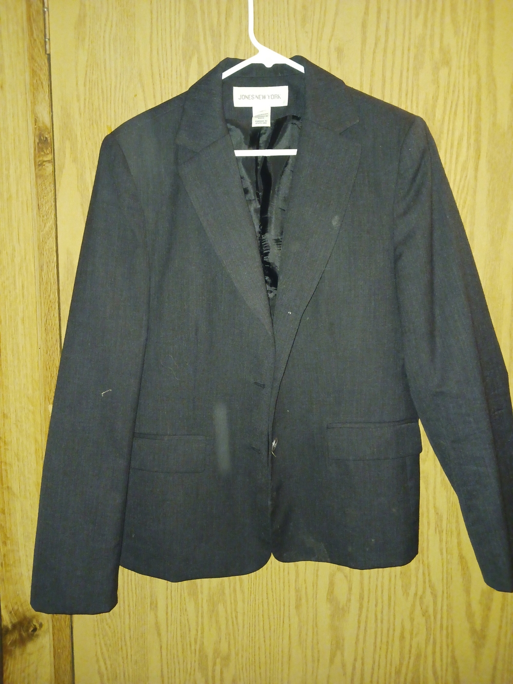 Jones New York Men's Dark Navy Single-Breasted Blazer